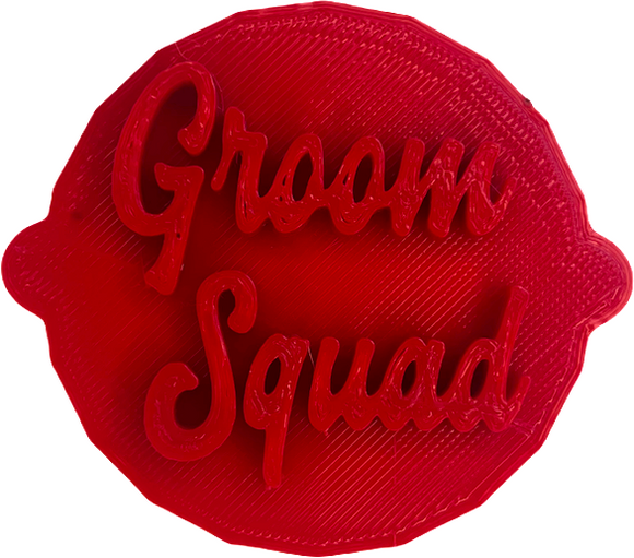 Groom Squad Cake and Biscuit Embosser Stamp for Bachelor Party