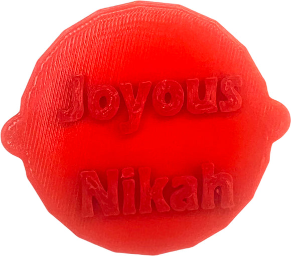 Joyous Nikah, Nikkah Mubarak, Cake and Biscuit Embosser Fondant Stamp