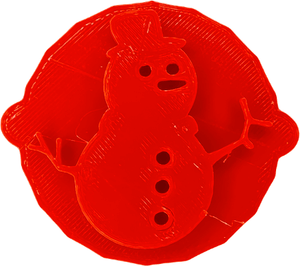 Snowman Cake and Biscuit Embosser Stamp