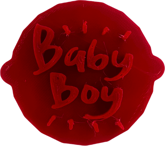 Baby Boy Cake and Biscuit Embosser Stamp for Baby Showers