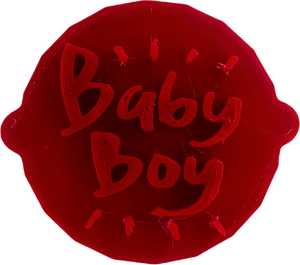 Baby Boy Cake and Biscuit Embosser Stamp for Baby Showers