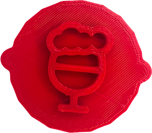Beer Glass Cake and Biscuit Embosser Stamp for Bachelor Party