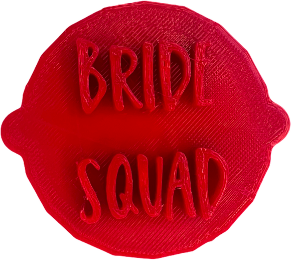 Bride Squad Bachelorette/Bridal Shower Cake and Biscuit Embosser Stamp
