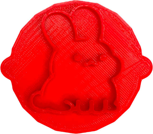 Bunny Easter Cake and Biscuit Embosser Stamp