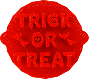 Fun "Trick or Treat" Halloween Cake and Cookie Embosser Stamp