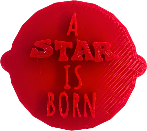 A Star is Born Cake and Biscuit Embosser Stamp for Baby Showers