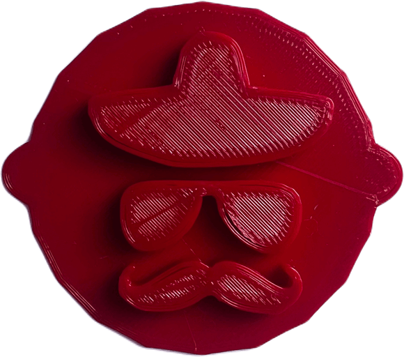 Charming Sombrero Cinco de Mayo Cake and Biscuit Embosser Stamp