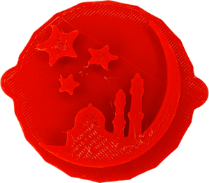 Serene Mosque and Stars Ramadan Cake and Biscuit Embosser Stamp