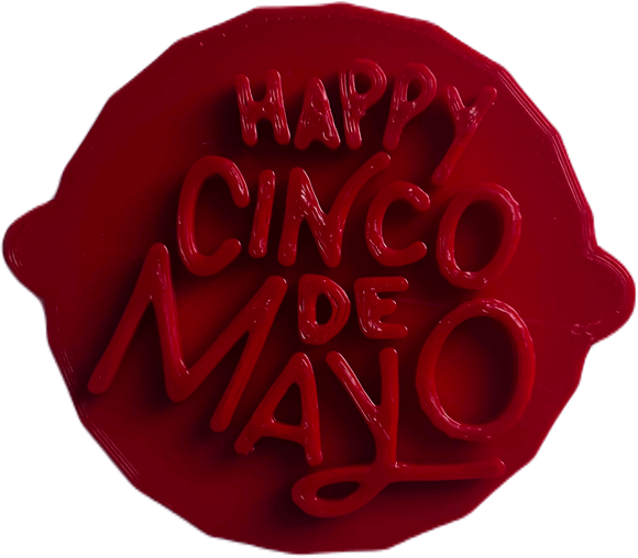 Happy Cinco de Mayo Festive Cake and Biscuit Embosser Stamp