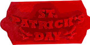 Happy St. Patrick's Day Cake and Biscuit Embosser Stamp