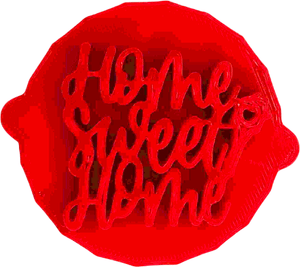 Home Sweet Home Cake and Biscuit Embosser Stamp