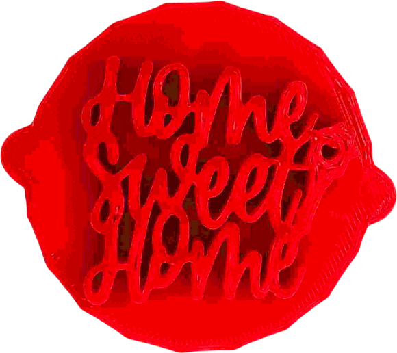 Home Sweet Home Cake and Biscuit Embosser Stamp