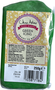Jane Aster Professional Baking Ready to Roll 250g Green Fondant Icing