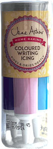 Coloured Writing Icing - Pink, Purple, Blue | Neatly Pipes and Dries
