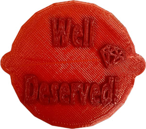 Well Deserved! Cake and Biscuit Embosser Stamp