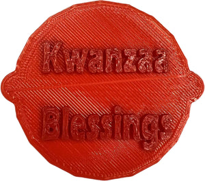 Kwanzaa Blessings Celebration Cake and Biscuit Embosser Stamp