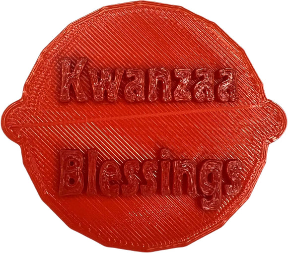 Kwanzaa Blessings Celebration Cake and Biscuit Embosser Stamp