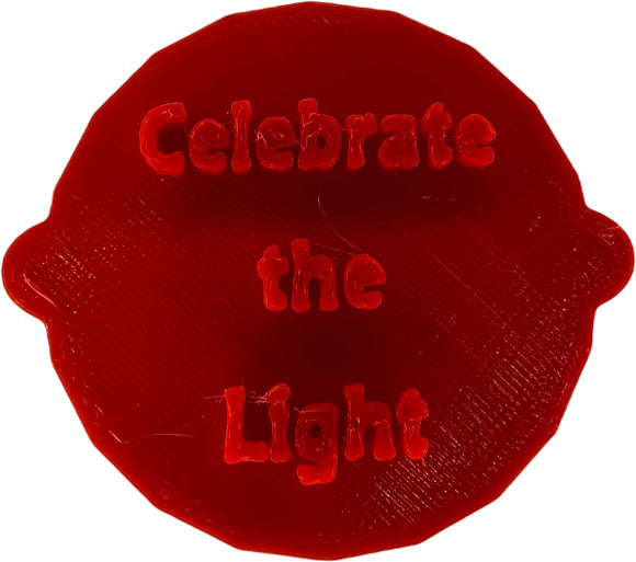 Celebrate the Light Cake Stamp | Personalised Biscuit Embosser Stamp
