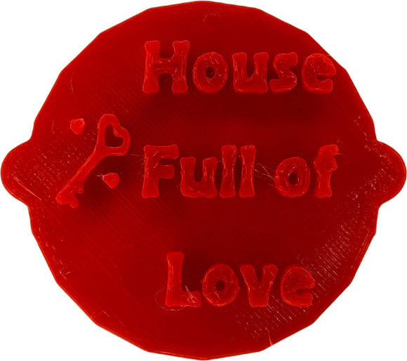 House Full of Love Housewarming Cake and Biscuit Embosser Stamp
