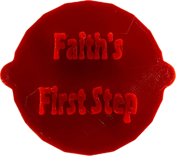 Faith's First Step Biscuit, Cake and Cookie Embosser Stamp