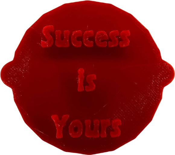 Success is Yours Job Promotion Cake and Biscuit Embosser Stamp