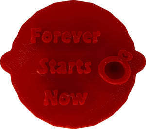 Forever Starts Now Cake and Biscuit Embosser Stamp
