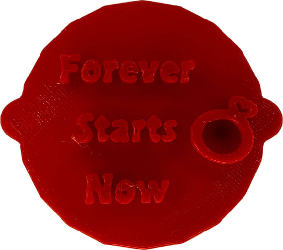 Forever Starts Now Cake and Biscuit Embosser Stamp