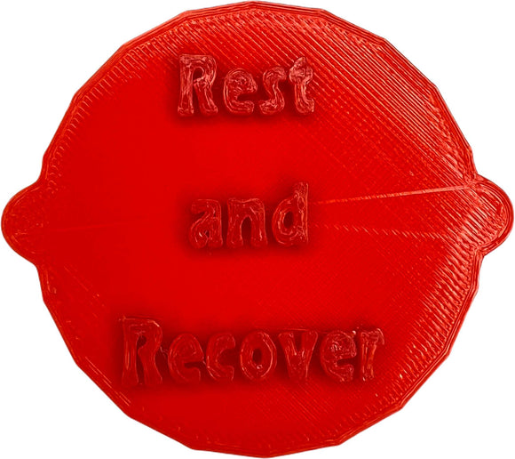 Rest and Recover Cake and Biscuit Embosser Stamp