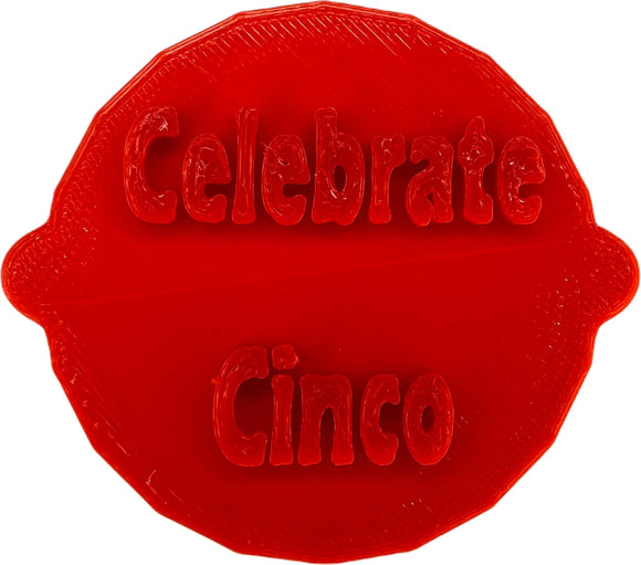 Celebrate Cinco de Mayo Cake and Biscuit Embosser Stamp