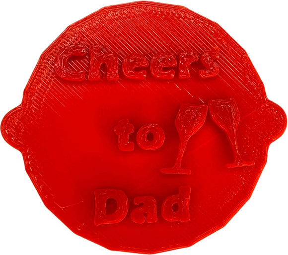 Cheers to Dad Father's Day Cake and Biscuit Embosser Stamp