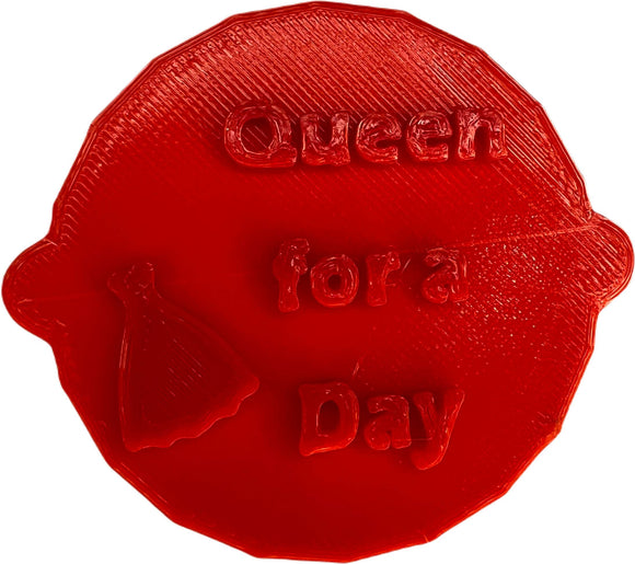 Queen for a Day Bridal Shower, Mothers Day, Cake, Cookie Stamp