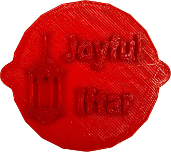 Joyful Iftar Cake and Biscuit Embosser Stamp