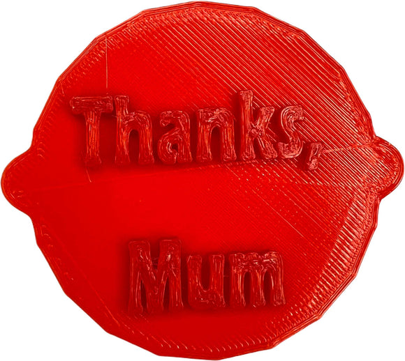 Thanks, Mum Mother's Day Cake and Biscuit Embosser Stamp
