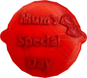 Mum's Special Day Cake and Biscuit Embosser Stamp