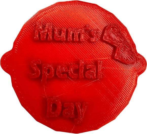 Mum's Special Day Cake and Biscuit Embosser Stamp