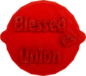 Blessed Union Cake and Biscuit Embosser Stamp for Anniversaries or Wedding