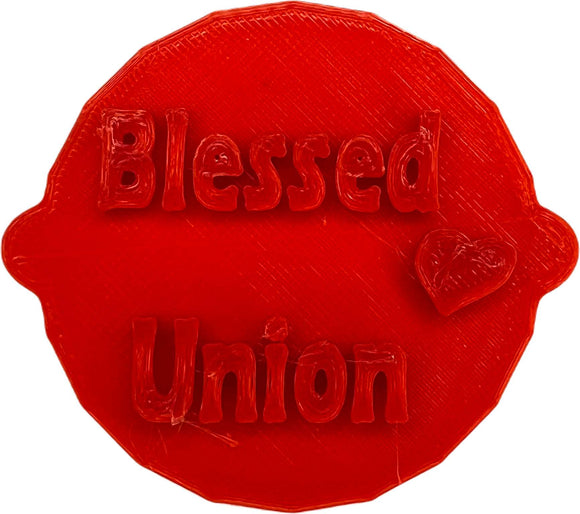 Blessed Union Cake and Biscuit Embosser Stamp for Anniversaries or Wedding