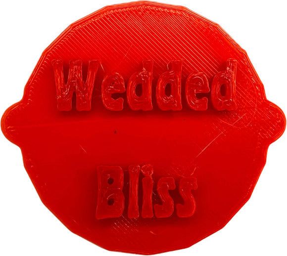 Wedded Bliss Cake and Biscuit Embosser Stamp for Anniversaries and Weddings