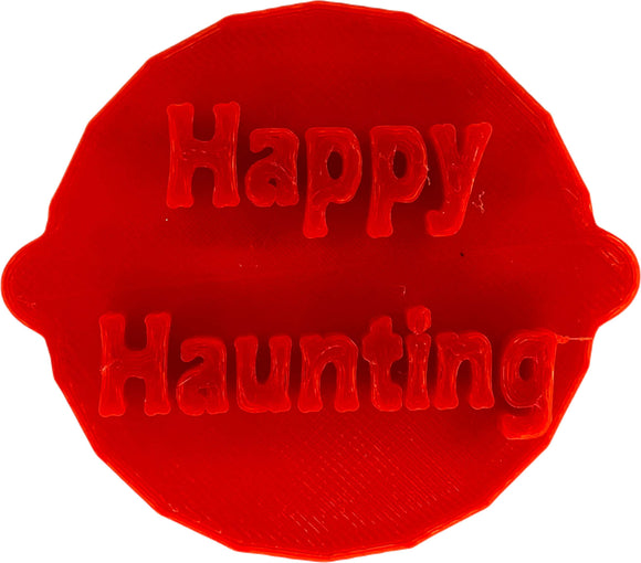 Happy Haunting Halloween Cake and Biscuit Embosser Stamp