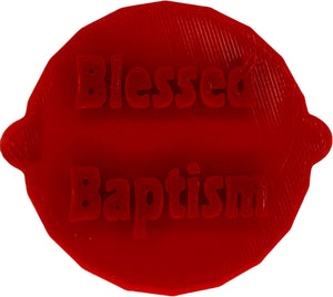 Blessed Baptism Cake and Biscuit Embosser Stamp