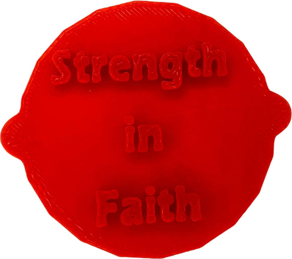 Strength in Faith Cake and Biscuit Embosser Stamp