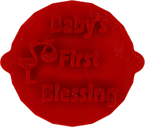 Baby's First Blessing Biscuit and Cake Stamp Embosser