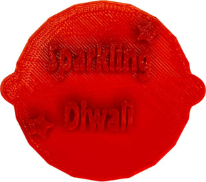 Sparkling Diwali Cake Stamp | Personalised Biscuit Embosser Stamp