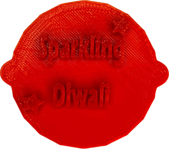 Sparkling Diwali Cake Stamp | Personalised Biscuit Embosser Stamp
