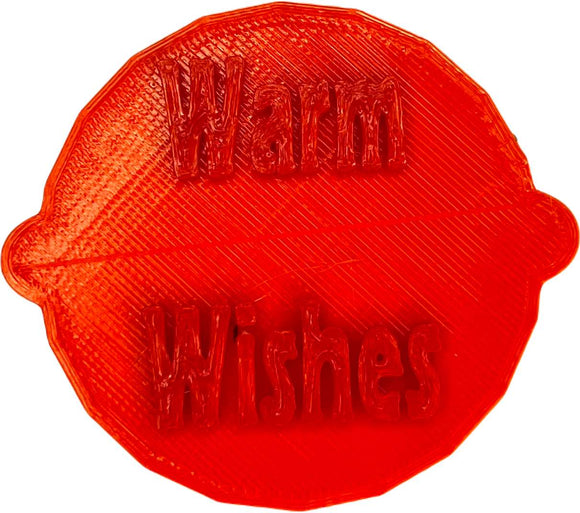 Warm Wishes Housewarming Cake and Biscuit Embosser Stamp