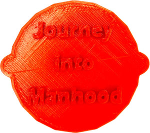 Journey into Manhood Bar Mitzvah Cake and Biscuit Embosser Stamp