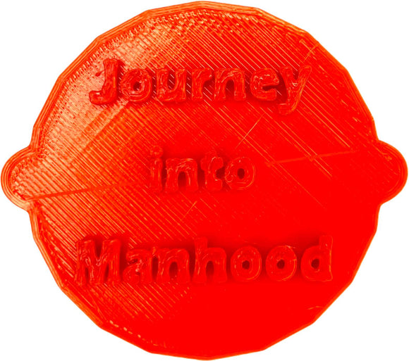 Journey into Manhood Bar Mitzvah Cake and Biscuit Embosser Stamp