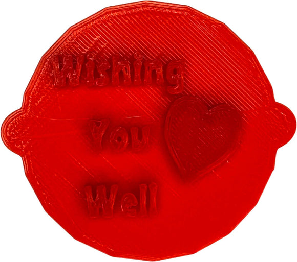 Wishing You Well Cake Stamp | Custom Biscuit Embosser Stamp