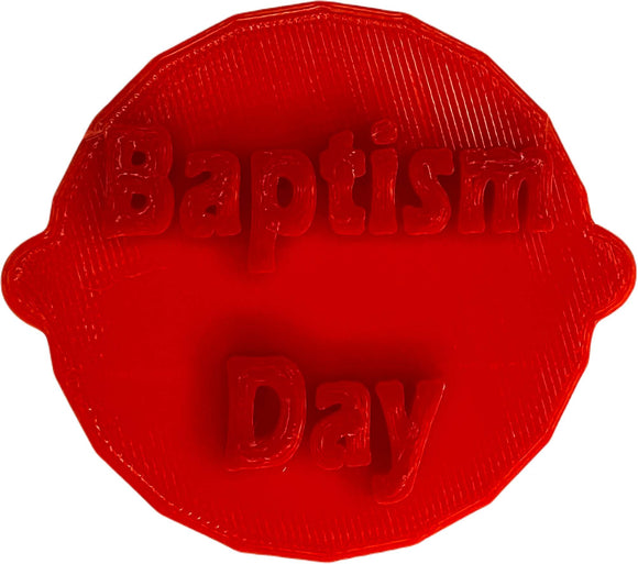 Baptism Day Cake and Biscuit Embosser Fondant Stamp