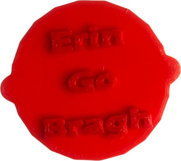 Erin Go Bragh, St. Patrick's Day Cake and Biscuit Embosser Fondant Stamp